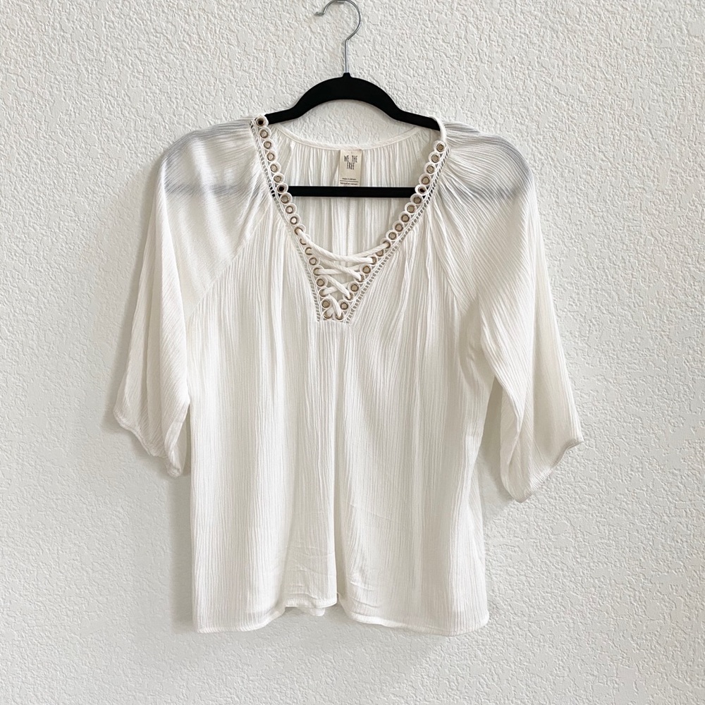 Free People short sleeve blouse XS